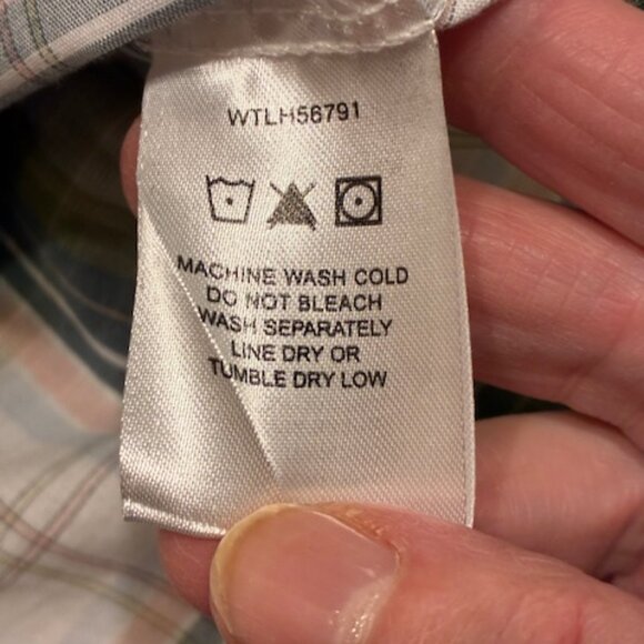 Wrangler Women's Green Plaid Pearl Snap Buttons Western Country Concert Shirt XL - Picture 5 of 8